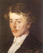 Leibl, Wilhelm Portrait of Wilhelm Trubner painting